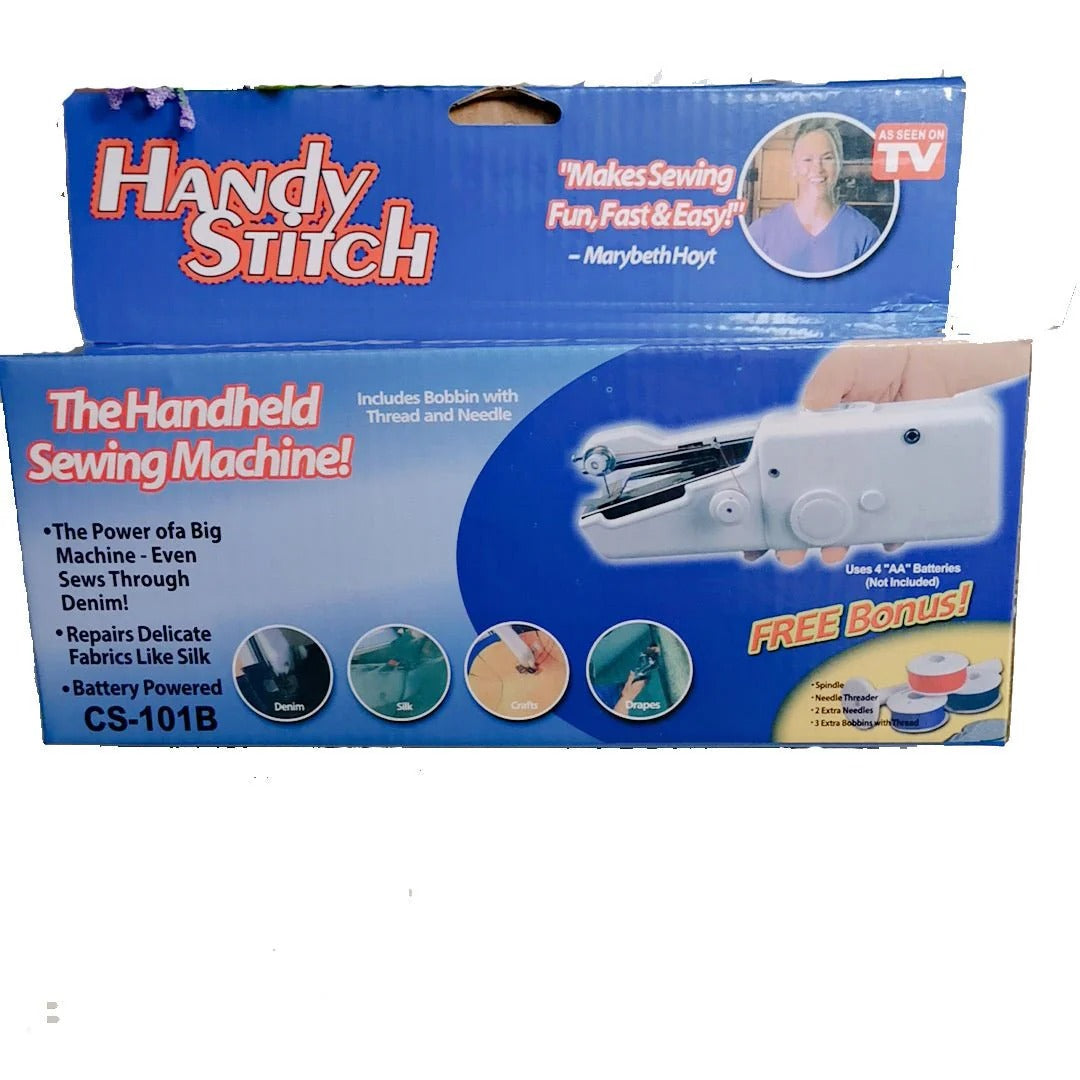 Portable Handheld Stitch Sewing Machine | Cordless Mini Sewing Machine for Quick Repairs & DIY Projects